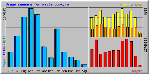 Usage summary for masterbook.ro